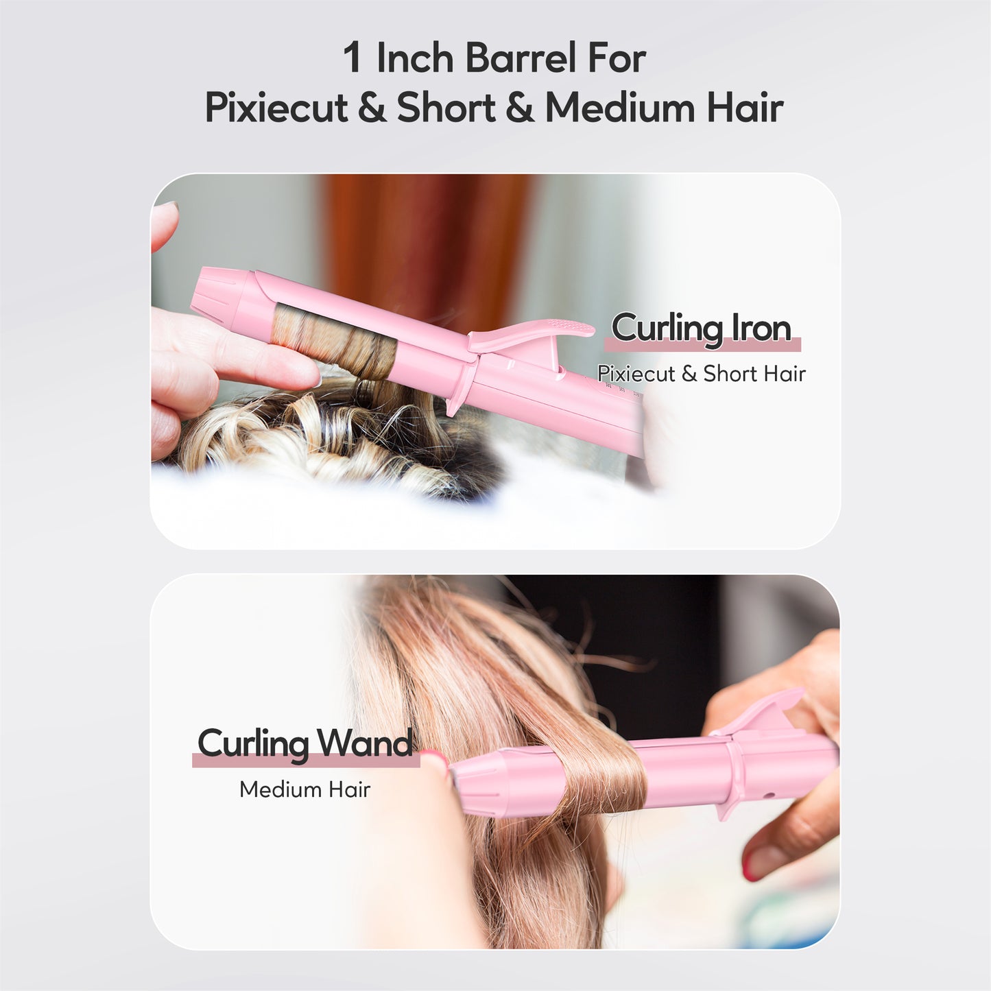 Mini Curling Iron, 1 Inch, Multi-Temp
