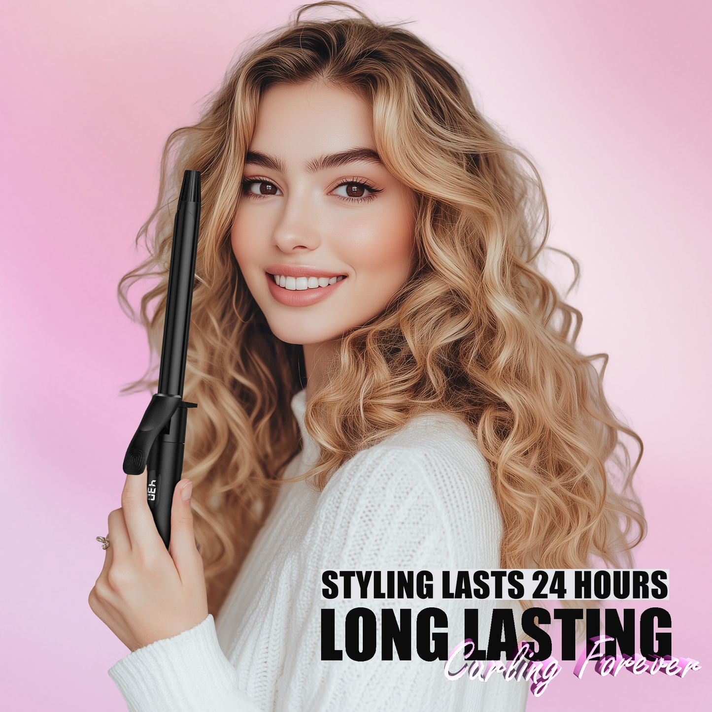 Long Barrel Curling Iron, 0.75 Inch