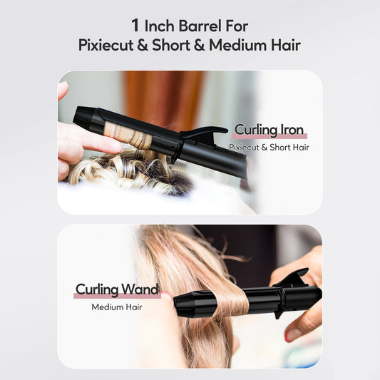 Mini Curling Iron, 1 Inch, Multi-Temp