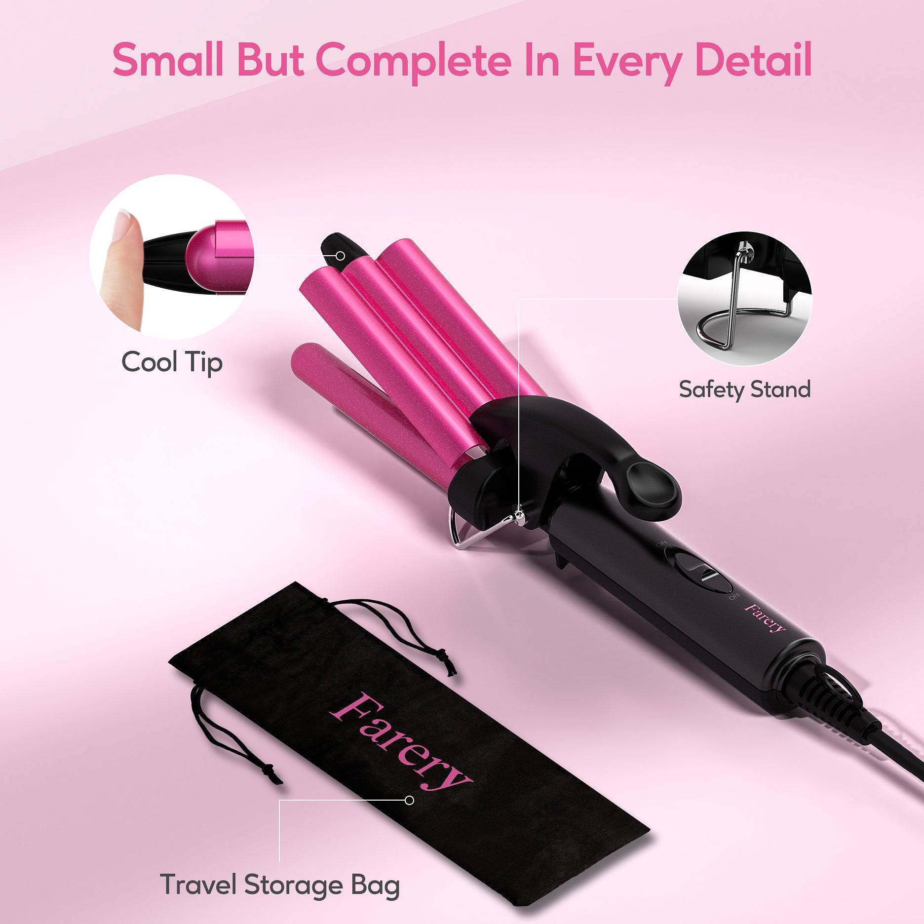 Mini Hair Waver, Single-Temp