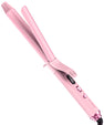 FARERY Extra Long Curling Iron, Long Barrel Ceramic Hair Curler 1 inch, Pink