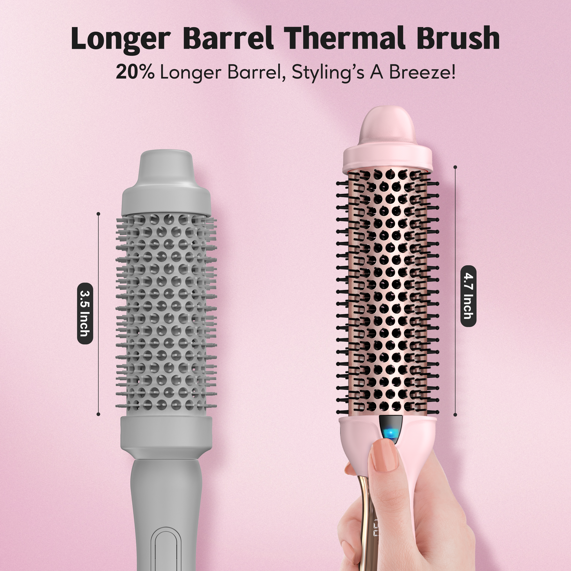 Farery Extra Long Barrel Thermal Brush