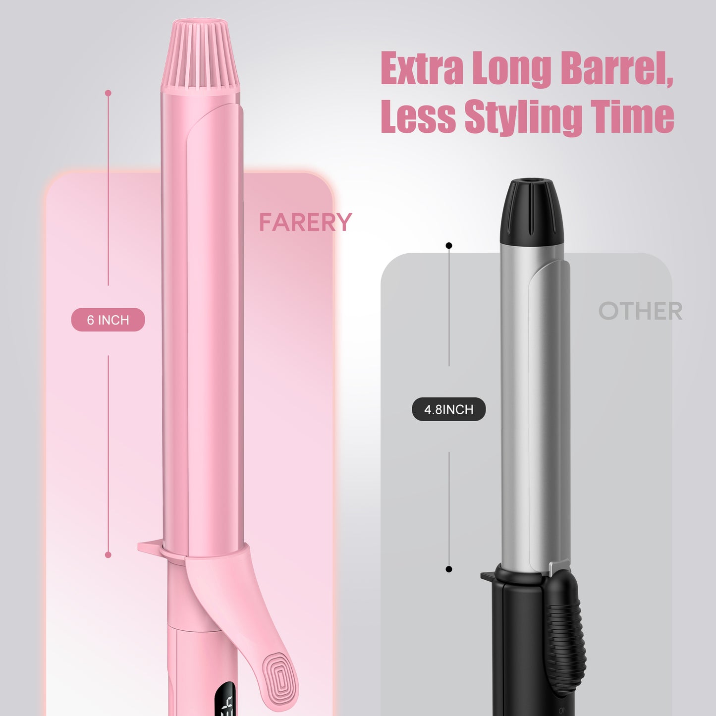 Long Barrel Curling Iron, 1.25 Inch