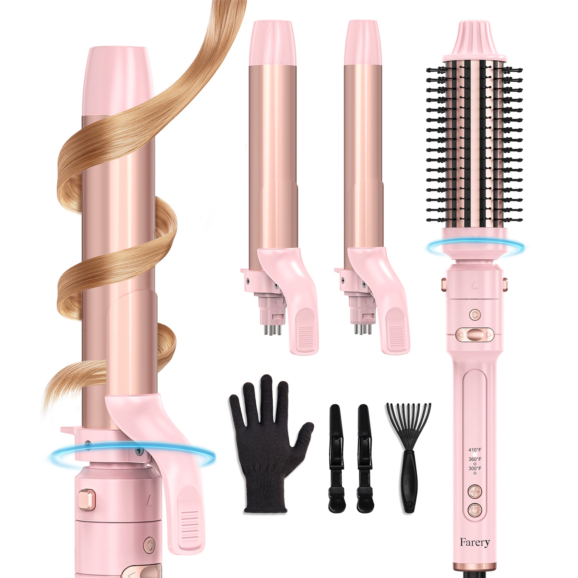 3-IN-1 Automatic Curling Iron Set