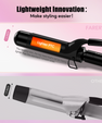 FARERY 1.5 inch Curling Iron For Long Hair, Lightweight Long Barrel Ceramic Curling Iron