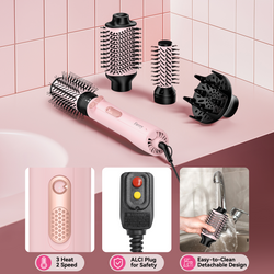 4-IN-1 Rotating Hair Dryer Brush Set