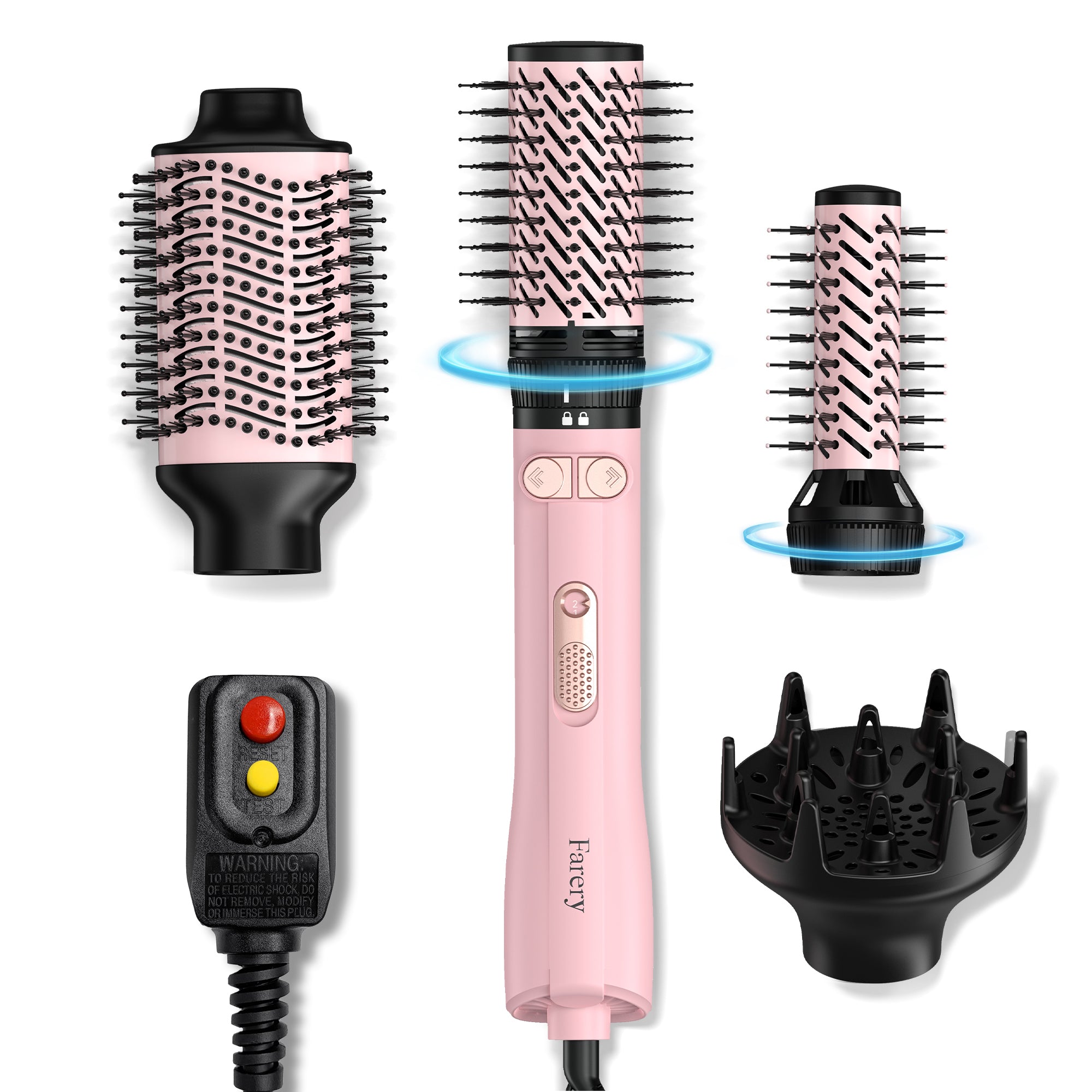 4-IN-1 Rotating Hair Dryer Brush Set