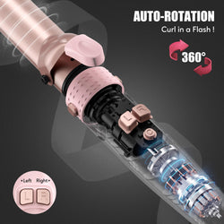 4-IN-1 Automatic Curling Iron Set