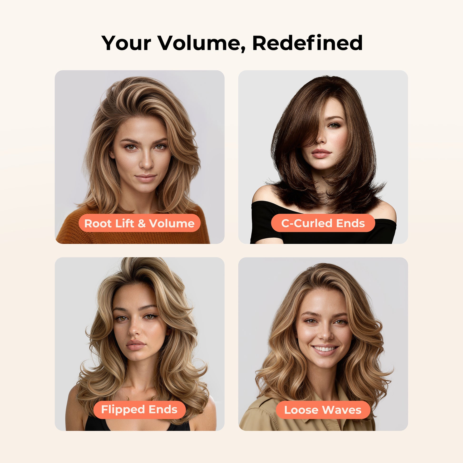 Farery Mini Thermal Brush 1.5 Inch, Heated Round Brush for Voluminous Styling & Curls