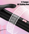 FARERY 1.25" extra long curling iron with adjustable tempertures for long hair, Black