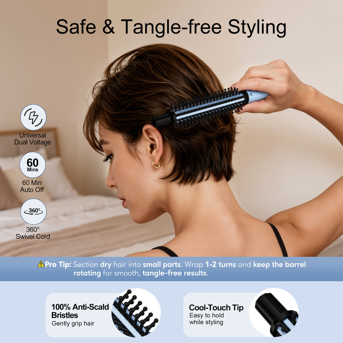 Farery 3/4" Mini Thermal Brush