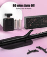 FARERY 1.25" extra long curling iron with adjustable tempertures for long hair, Black