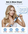 FARERY 1.5" Thermal Brush, Heated Round Brush for Short to Medium Hair Styling, Blue