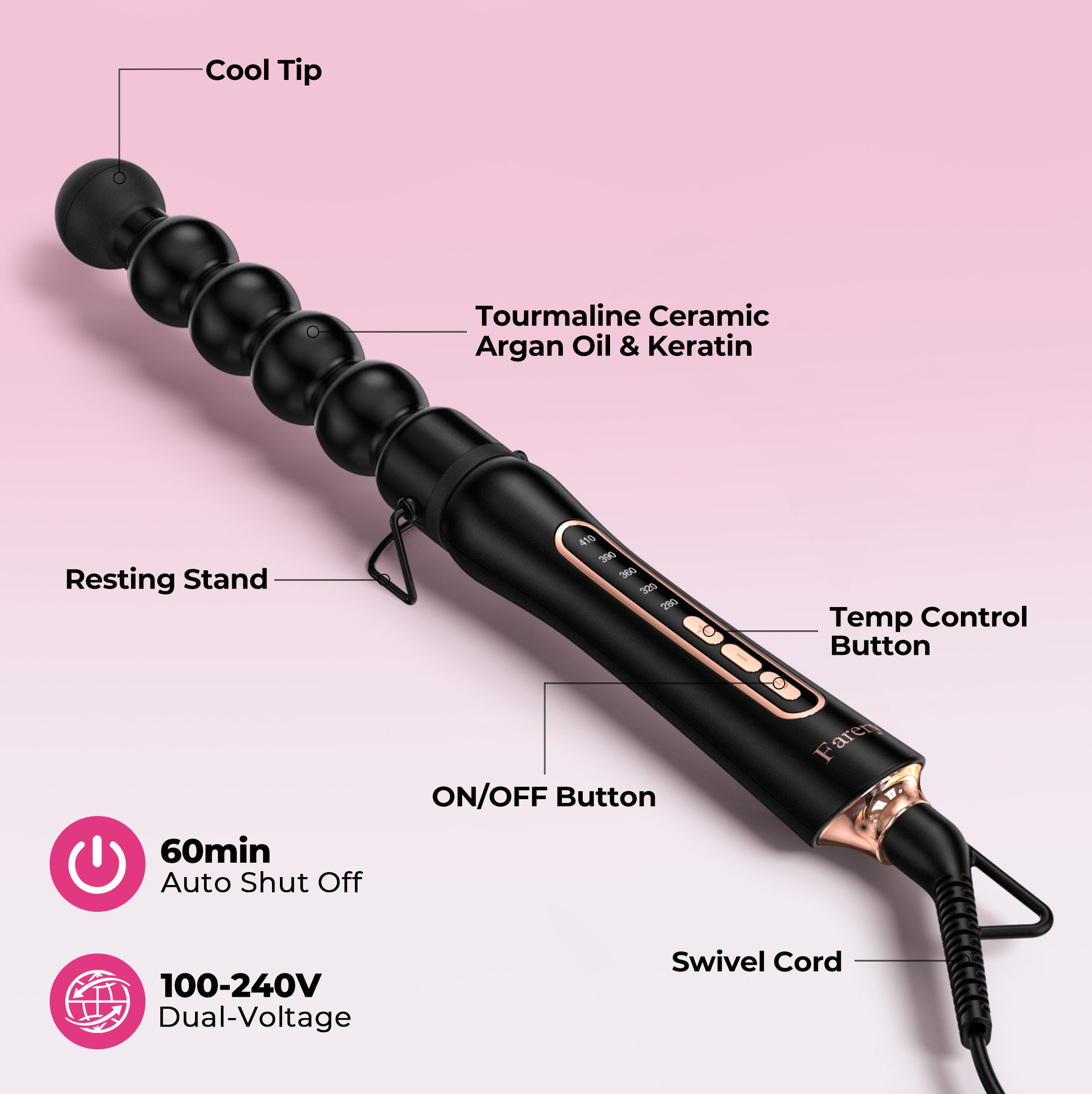 Bubble Curling Wand, 32mm