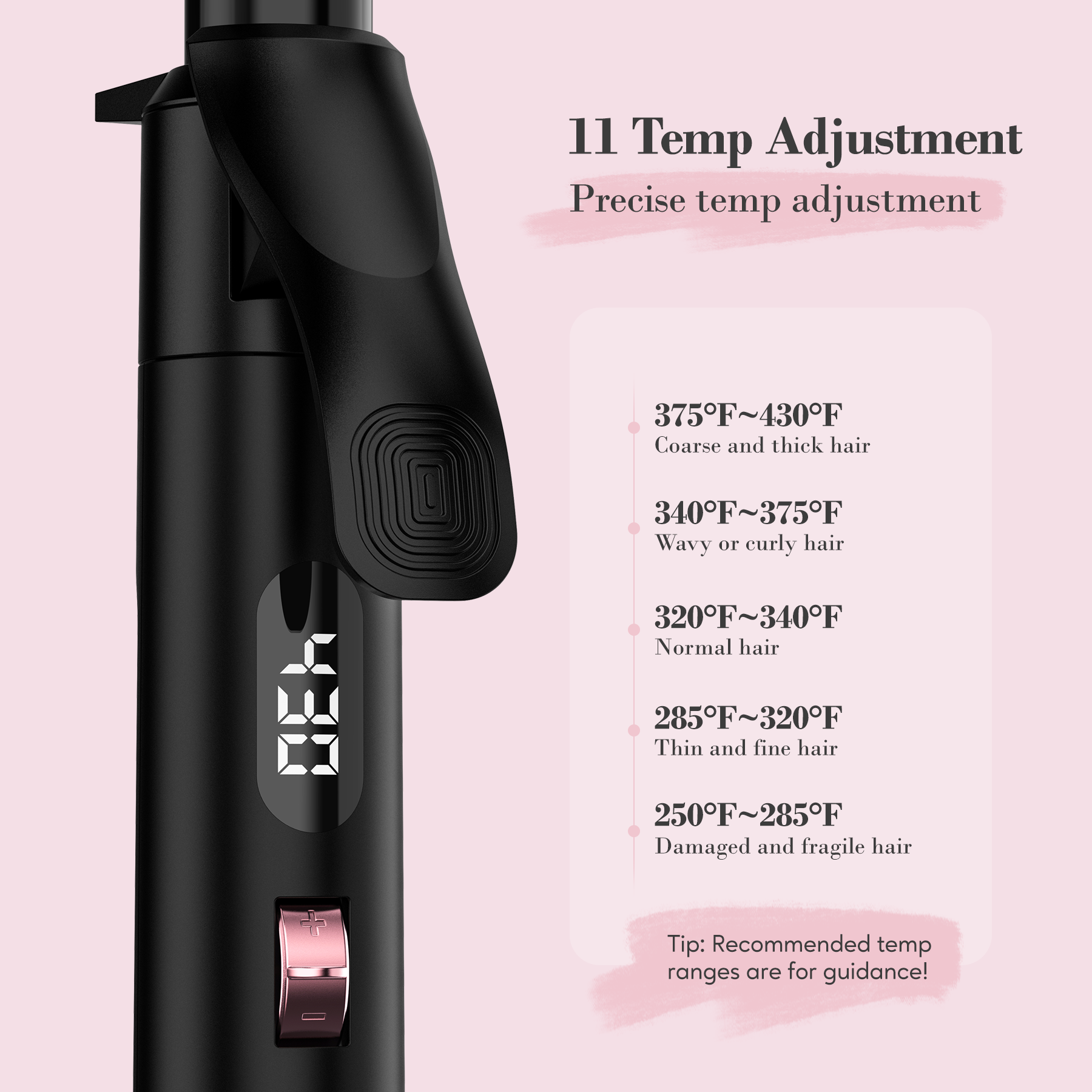 Long Barrel Curling Iron, 0.75 Inch