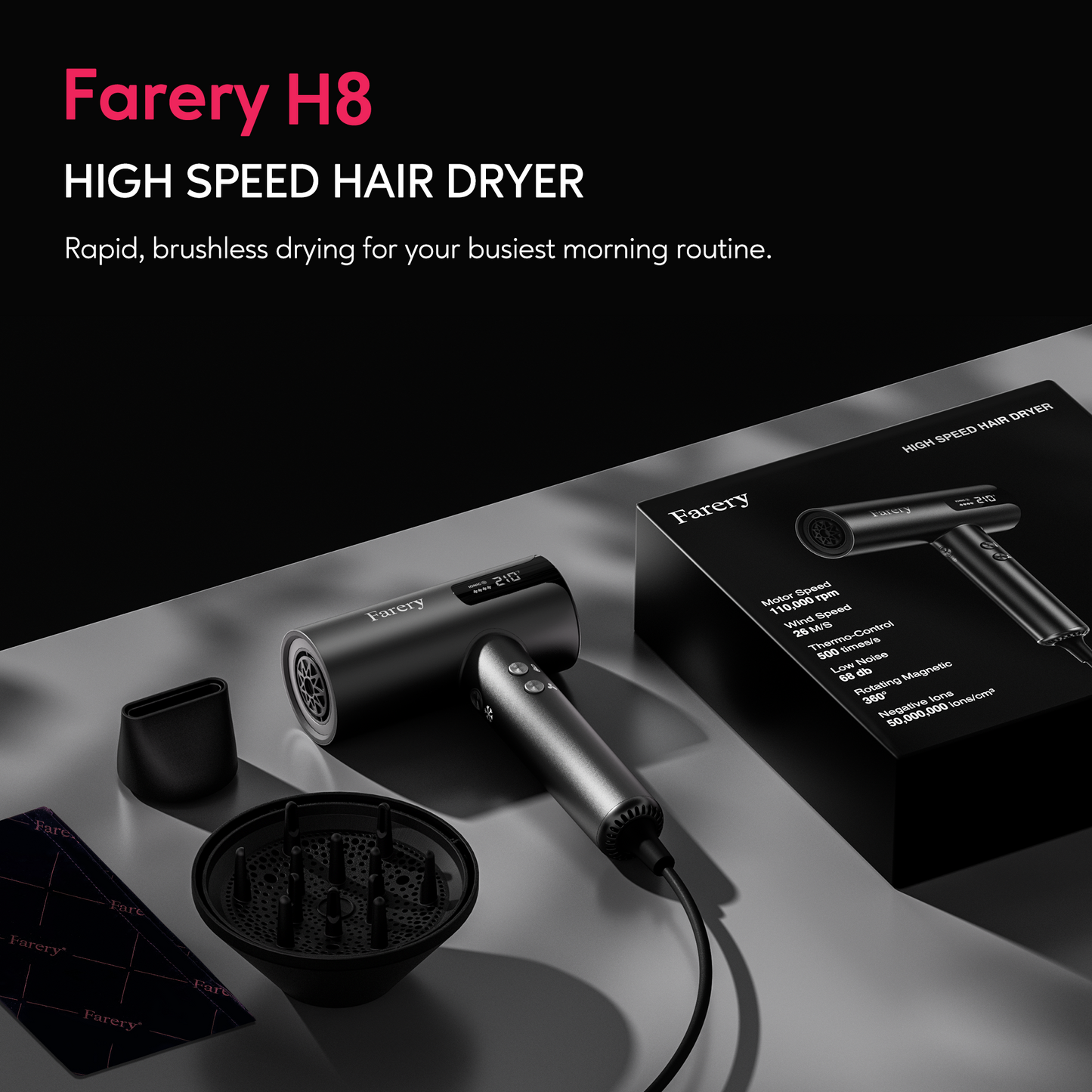 H8 Ionic High-Speed Hair Dryer