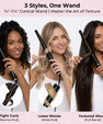 FARERY Tapered Curling Wand, 3/4-1 1/4" Conical with 7.3" Extra Long Barrel