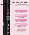 FARERY Tapered Curling Wand, 3/4-1 1/4" Conical with 7.3" Extra Long Barrel