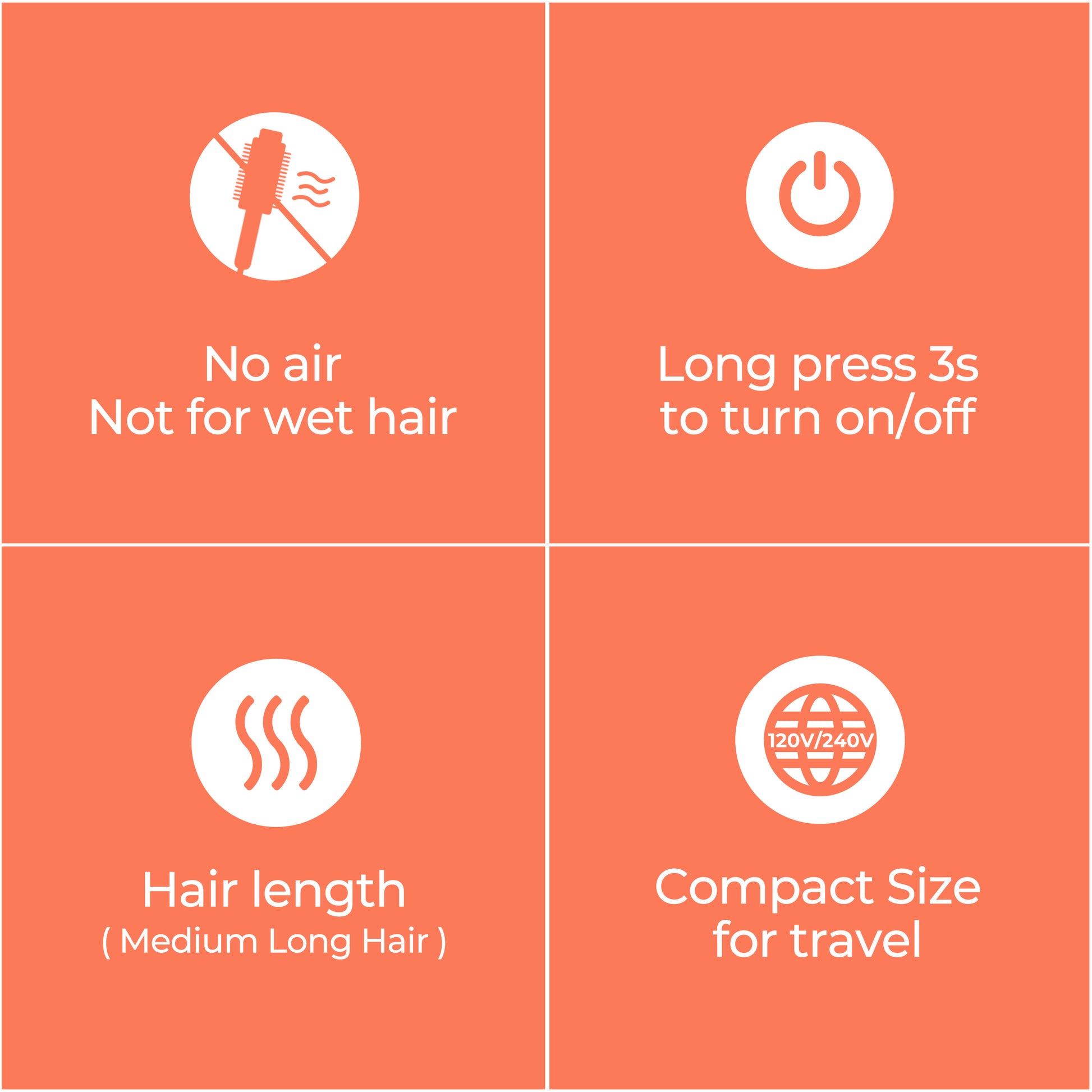 Farery Mini Thermal Brush 1.5 Inch, Heated Round Brush for Voluminous Styling & Curls