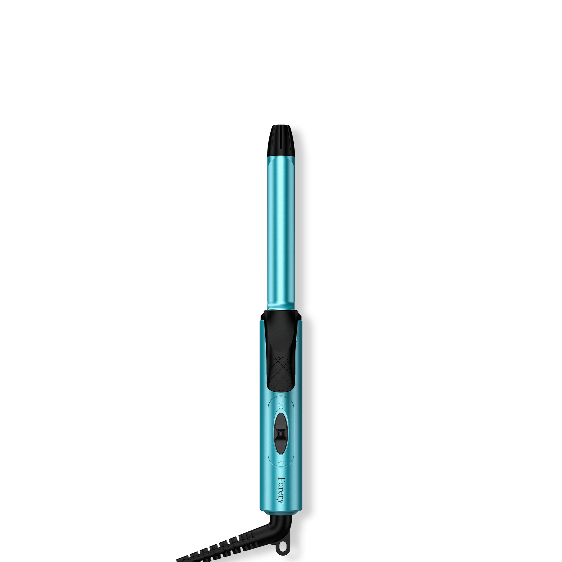 Mini Curling Iron, Blue, Single-Temp
