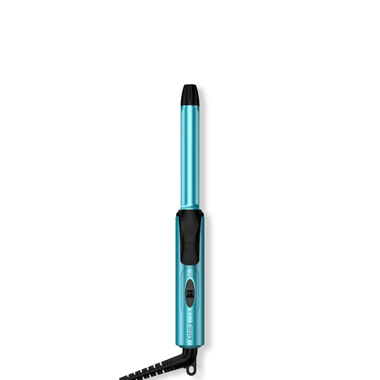 Mini Curling Iron, Blue, Single-Temp