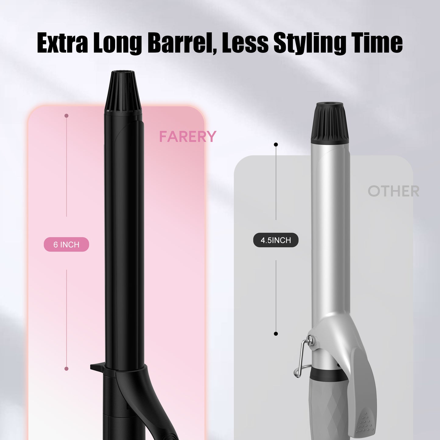 Long Barrel Curling Iron, 1 Inch