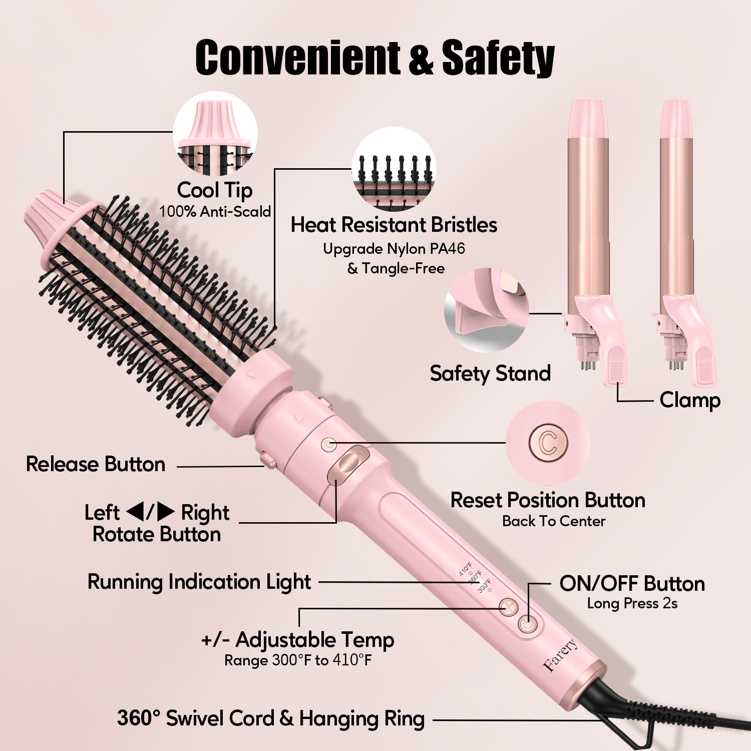 3-IN-1 Automatic Curling Iron Set