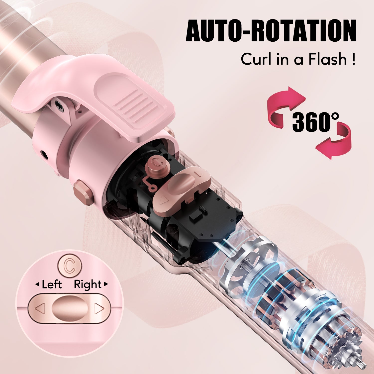 3-IN-1 Automatic Curling Iron Set