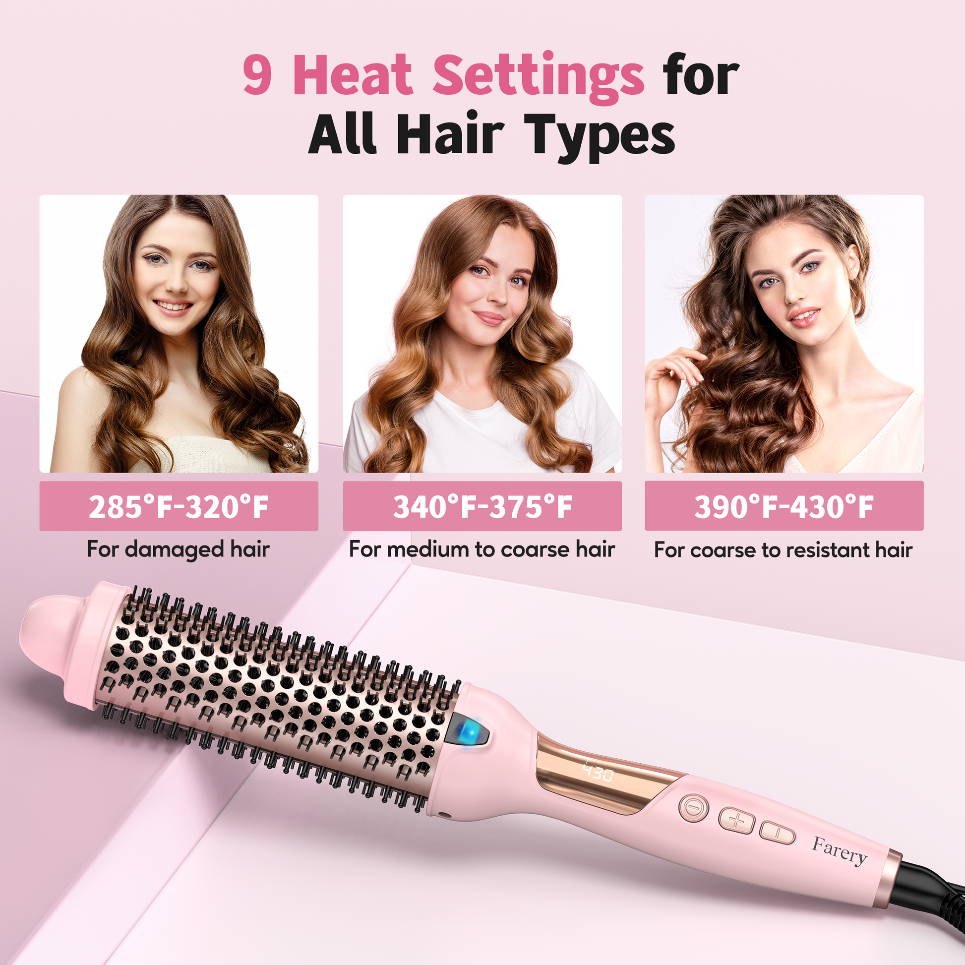 Farery Extra Long Barrel Thermal Brush